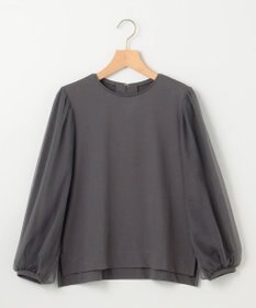 組曲 L ミニ裏毛チュールスリーブ カットソー