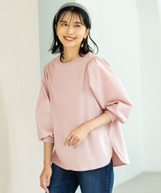 ANY 【洗濯機可】着映えるシャーリングトップス