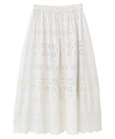 earth music&ecology シフリー刺繍スカート