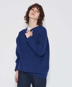 J.PRESS YORK STREET 【UNISEX】畦クループルオーバー ニット