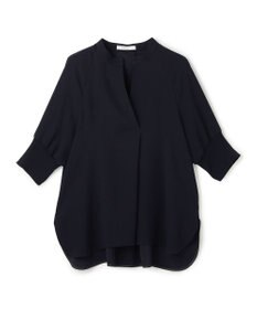 BEIGE， FLEUR / 異素材カフス スタンドカラーブラウス