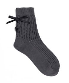 WEGO レースアップリボンソックス