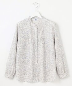 J.PRESS LADIES 【洗える】ポリエチレンスパンブロードフラワープリント ブラウス