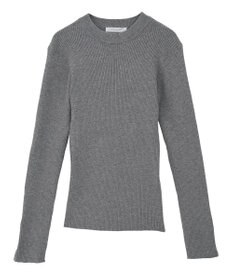 Green Parks もちやわ袖口釦リブニットプルオーバー