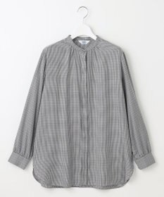 J.PRESS LADIES L 【洗える】Pe/Vis サイロチェック ブラウス