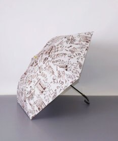 AURORA 【 Beaurance （ビューランス）】サマーシールド プリント夢が棲む場所　晴雨兼用傘（折りたたみ傘）