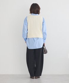 earth music&ecology クルーネックニットベスト