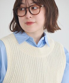 earth music&ecology クルーネックニットベスト