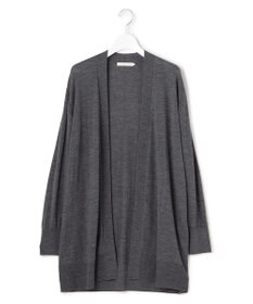 ICB L 【洗える】コンパクトファインウール ロングカーディガン