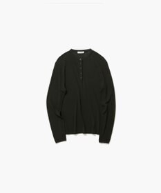 ATON ROYAL WOOL CIRCULAR RIB | ヘンリーネックセーター