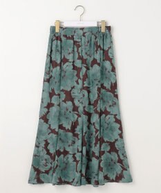 ANY SIS 【洗える】アートフラワープリント スカート