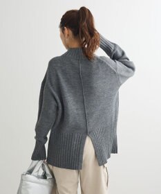 Green Parks 洗えるモックネックニットプルオーバー