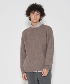 J.PRESS YORK STREET 【UNISEX】畦クループルオーバー ニット