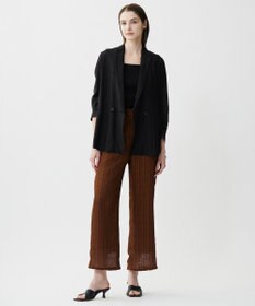 ICB スクエアチェックレノクロス ワイドストレートパンツ