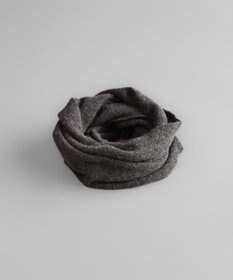 AND WOOL 〈上質な素材と手仕事から生まれた優しいニット〉カシミヤ100%のスヌード