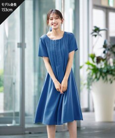 Tiaclasse 【洗える】スタイルアップも叶うピンタックワンピース