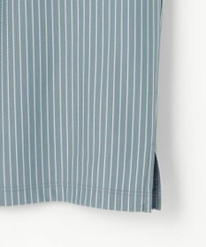 J.PRESS LADIES ストライプジャージー モックネック カットソー