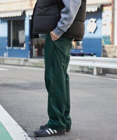 WEGO 【ウエストゴム/SMLサイズ展開/ユニセックス着用ITEM】チノイージーストレートパンツ