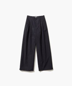 ATON SILK LINEN SHANTUNG | ツータックパンツ