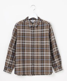 J.PRESS LADIES S コットンリネン Light マドラスチェック シャツ