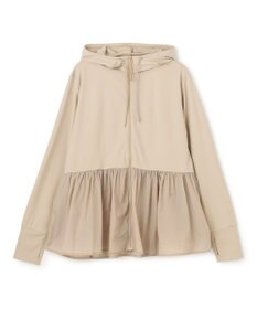 UNFILO 【VERY掲載】ラッシュガード ペプラムフーディ ベージュ