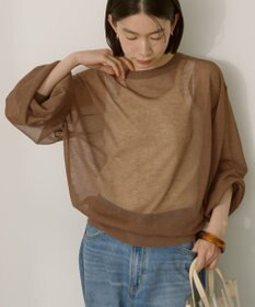 AMERICAN HOLIC 【WEB限定】【接触冷感】2WAYシアーニットカーディガン