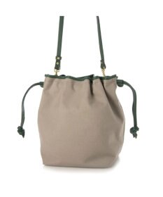 UNBILLION perche パラフィン防水キャンバスドロストショルダーバッグ