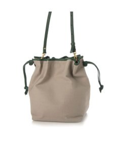 UNBILLION perche パラフィン防水キャンバスドロストショルダーバッグ