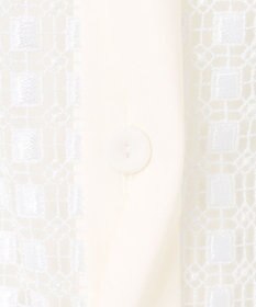 ICB L 【WEB＆一部店舗限定】 SustainableSquareLace フレンチスリーブシャツ