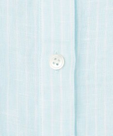 23区 【先行予約】LIBECOリネン ポケット刺繍 クロップドシャツ