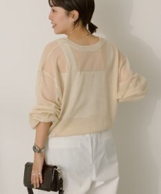 AMERICAN HOLIC 【WEB限定】【接触冷感】2WAYシアーニットカーディガン