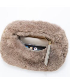 UNBILLION カシュカシュ cachecache / フェイクファー2wayハンドルミニバッグ