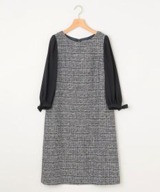 組曲 【KUMIKYOKU NAVY】ラメループモールツイード ワンピース