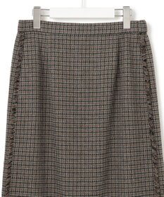 23区 S 【GLOW10月号掲載/洗える】ツイーディーカラーミックス  Iライン スカート