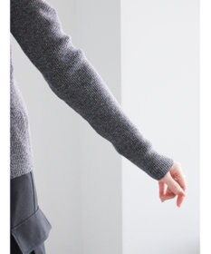 Te chichi ヘンリーネックマーブルニット