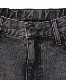 WEGO 【ユニセックス着用ITEM/SMLサイズ展開】デニムルーズフレアパンツ