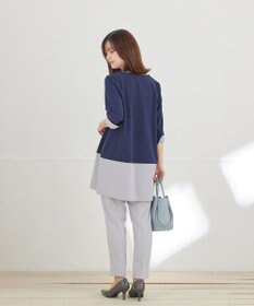 Tiaclasse L 【新色追加】バイカラーチュニック