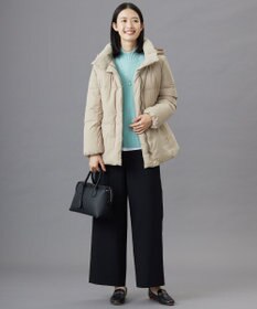 J.PRESS LADIES L 【洗える】ブラッシュドマルチポリ ショート ダウンコート