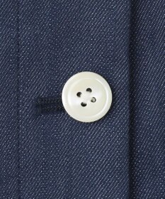 J.PRESS LADIES 【洗える】セルロースシャンブレー セミワイド マリン パンツ