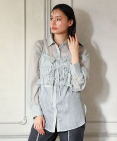 Green Parks ・ＥＬＥＮＣＡＲＥ　ＤＵＥ　シアービスチェ付シャツ