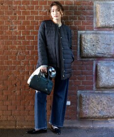 ANY SIS S 【2WAY】ノーカラーミドル ダウン