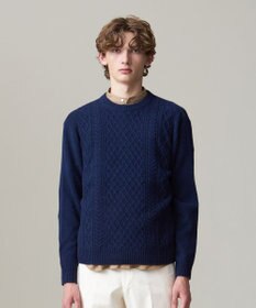 J.PRESS MEN 【Cash Lamb’s wool】ケーブルニット / クルー