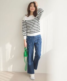 Feroux 【洗える】ビジューポイント ニット