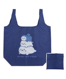 Mother garden しろたん らっこいぬ らむね ポケット付きエコバッグ 《お友達と一緒》