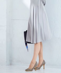 Tiaclasse 【GOLD LABEL・洗える】アシメプリーツポンチワンピース