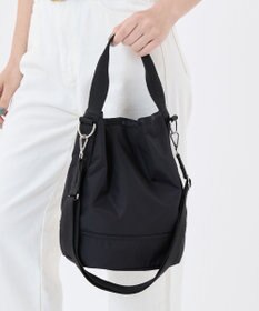 LeSportsac CONVERTIBLE BUCKET BAG 【日本限定】リサイクルドブラックJP