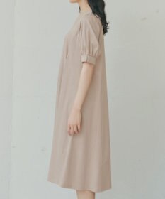 Tiaclasse 【おのののかさん着用】「サマケア」パフスリーブAラインワンピース