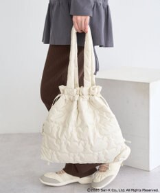 earth music&ecology 【予約】リラックマ×earth シルエットキルトトートバッグ