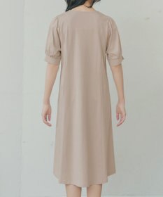 Tiaclasse 【おのののかさん着用】「サマケア」パフスリーブAラインワンピース