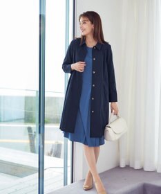 Tiaclasse 【GOLD LABEL・洗える】アシメプリーツポンチワンピース